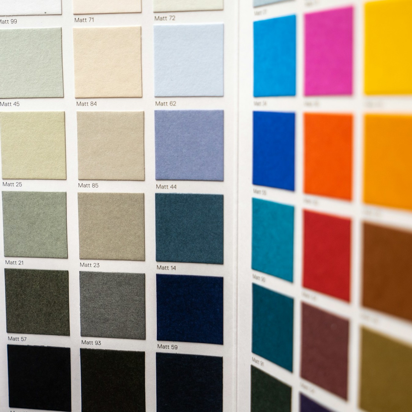 Colorimétrie - Nuancier de couleurs